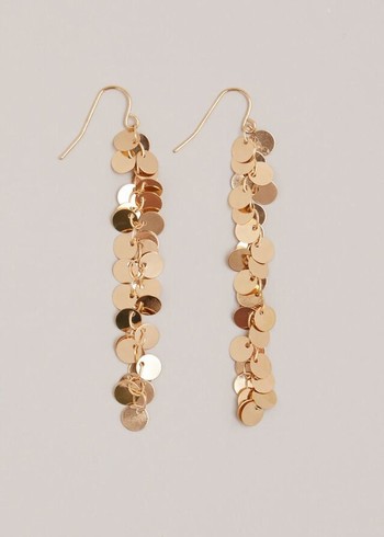 Phase Eight Gold Cluster Drop Jewellery Gold Canada | NILPAZ-469